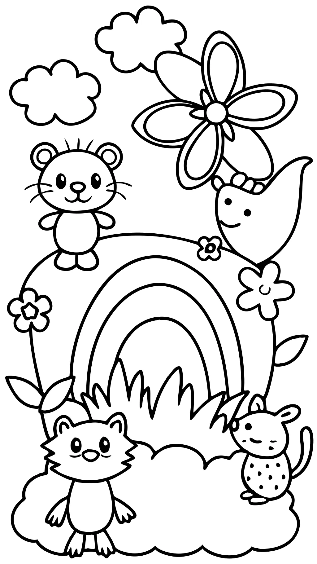 coloring page kids